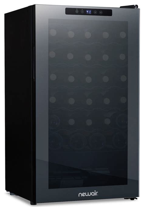 Newair Shadow Series Wine Cooler Refrigerator Bottle In Black