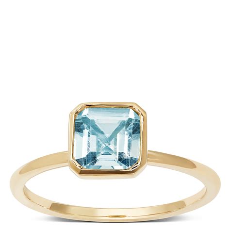 Bezel Set Aquamarine Ring Atelier Yuwa Ciao Jp