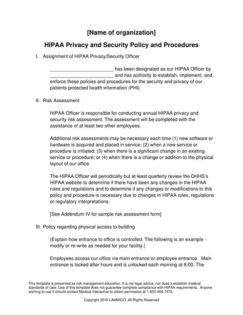 Free Printable Security Policy Templates [pdf Word] Information