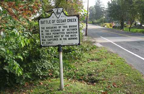 Battle Of Cedar Creek No 21 A Virginia Historical Marker