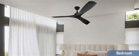 Amazon BvenuBigLite 52 Inch Black Modern Ceiling Fan No Light 3