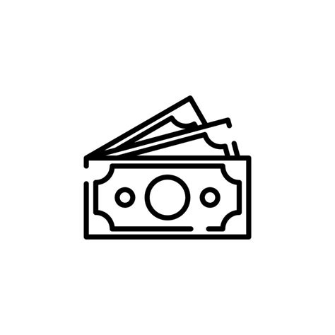 money cash wealth payment dotted  icon vector illustration logo