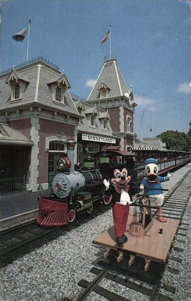 Train Station - Disneyland Postcard