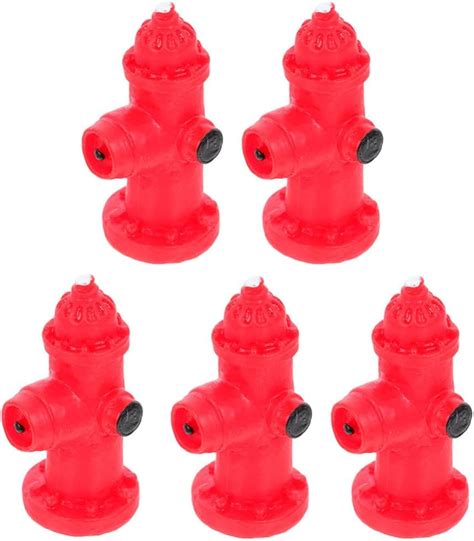 Amazon Toyvian Home Decor Pcs Miniature Fire Hydrant Resin Fire