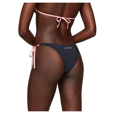 Tommy Jeans Linear S Banana Side Tie Bikini Bottom Blue Dressinn