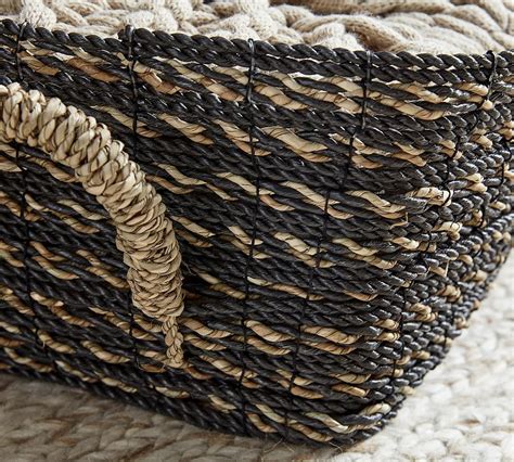 Asher Handwoven Seagrass Underbed Basket Pottery Barn