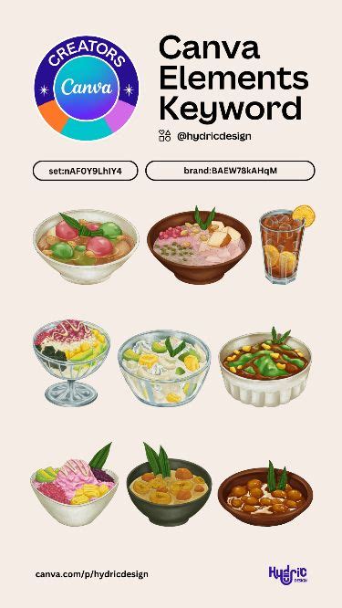 Indonesian Beverage And Dessert Illustrations Canva Elements