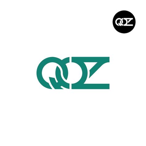 Desenho Do Logotipo Da Letra QOZ Monogram Vetor Premium