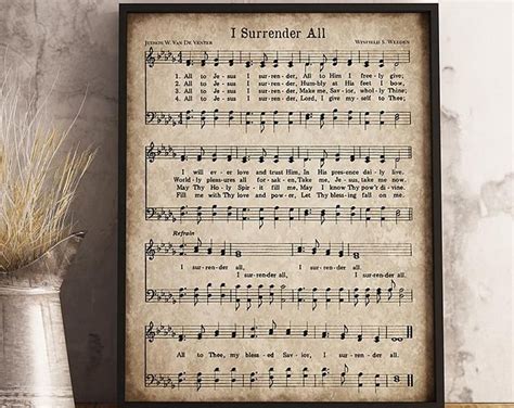 Old Hymn Print Set Of 5 Printable Vintage Sheet Music Amazing Grace Old Rugged Cross Instant