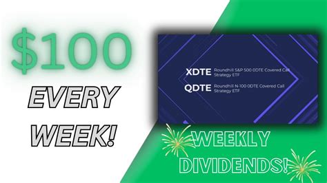 Every Week Investing In Xdte For Weekly Income Youtube