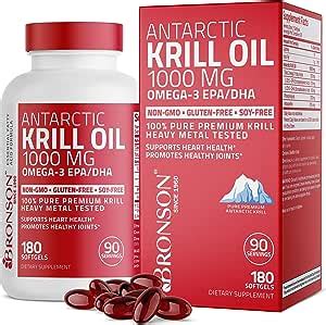 Amazon Bronson Antarctic Krill Oil Mg With Omega S Epa Dha