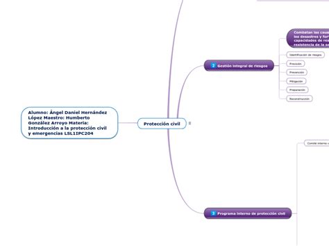 Protecci N Civil Mind Map