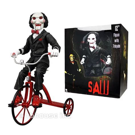 Neca Saw 12 Action Figure Billy The Puppet On Tricycle With Sound