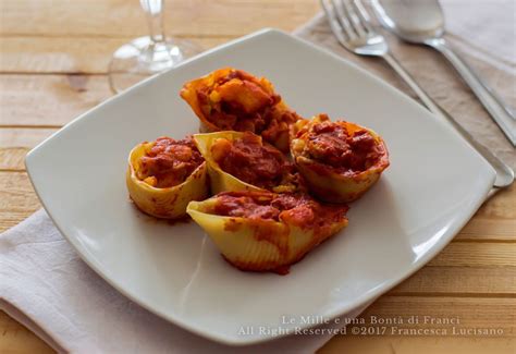 Conchiglioni con salsiccia e patate Le Mille e una Bontà di Franci