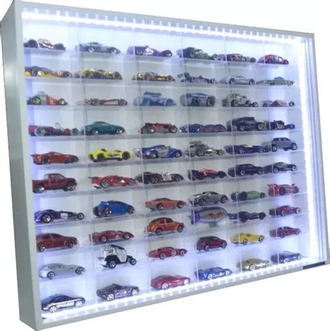Estante Expositor Cole O Miniaturas Hot Nichos Led Parcelamento Sem Juros