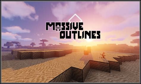 Massive Outlines Minecraft Texture Pack