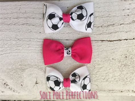 Custom Soccer Hair Bow By SoliPoliPerfections On Etsy Soccer Hair