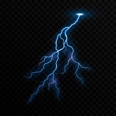 Premium Vector Lightning Thunder Storm Electric Vector Bolt Png