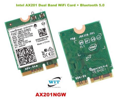 Intel AX201 Wireless Network Adapter, Model: AX201NGW, 802.11ax 2.4Gbps ...