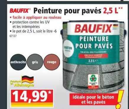 Promo Peinture Pour Pav S L Baufix Chez Norma Icatalogue Fr