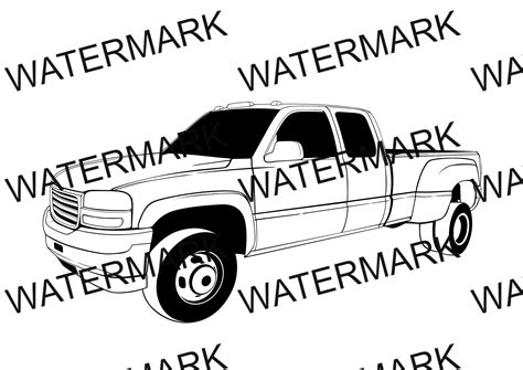 2001 Gmc Pickup Truck Svg Etsy