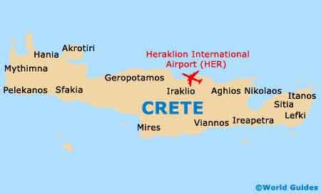 Airports In Crete Map | Map Of Campus