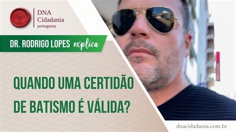 Quando A Certid O De Batismo V Lida E N O Precisa Fazer Registro