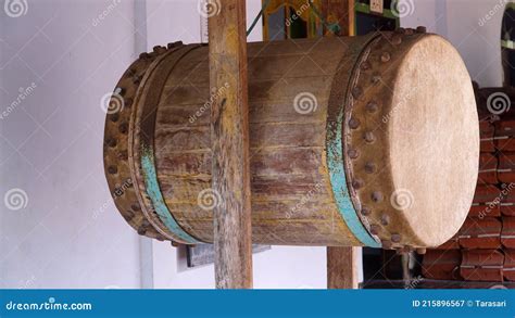 Bedug A Traditional Musical Instrument In The Mosque In Indonesia