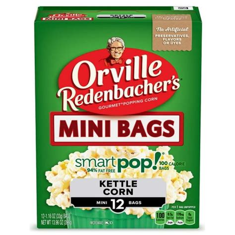 Orville Redenbachers Smartpop Kettle Corn Microwave Popcorn Mini Bags