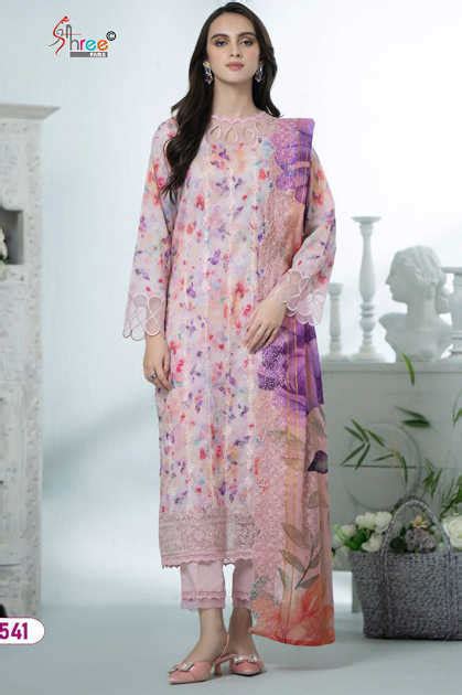 Shree Fabs Sana Safinaz Chikankari Collection Vol Chiffon Cotton