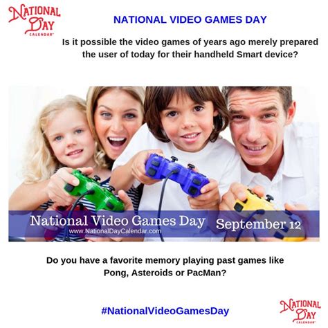 NATIONAL VIDEO GAMES DAY | September 12 | National video game day ...