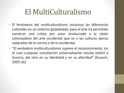 El Multiculturalismo Ppt