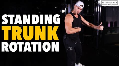 How To Do A Standing Trunk Rotation Cable Trunk Rotation Obliques