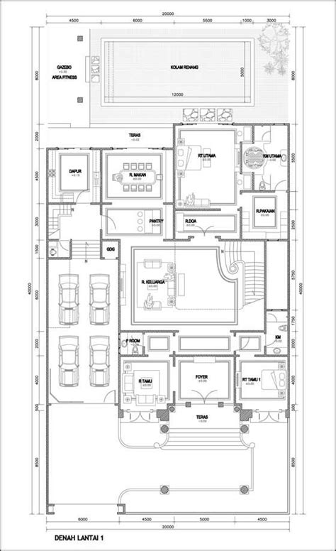 Denah Rumah Mewah - Desain Rumah