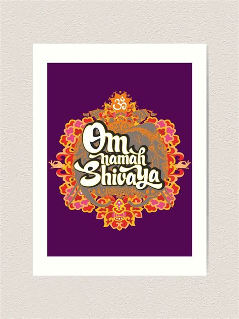 "Om namah Shivaya " Art Print for Sale by annaOMline | Redbubble