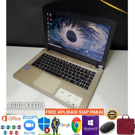 Jual Laptop Asus X441m Intel N4000 Ram 4gb Ssd 256gb 1b Siap Pakai Shopee Indonesia