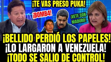 LO REVENTÓ CONDUCTORA TV REVUELCA A CHARLATÁN BELLIDO QUE SE DESESPERA