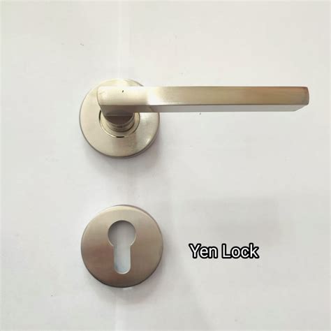 Jual Lever Handle Pintu Kayu Merk Grandia Full Set Dengan Bodi Kunci