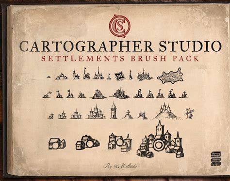 Settlements Brush Pack Procreate Brushes For Fantasy Maps Etsy