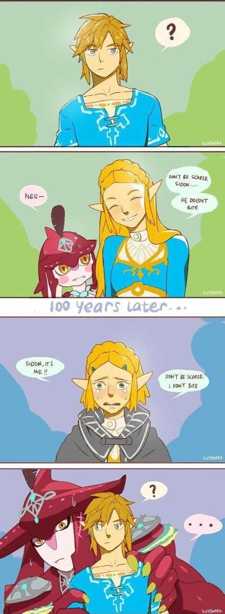 The Legend Of Zelda And Princess Zelda In Different Stages Of Being