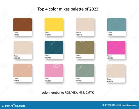 Top 4 Pastel Color Mixes Palette Of 2023 Trend Color Guide Collection