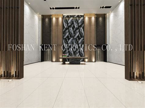 Beige Full Body Marble Design Full Glazed Glossy Mm Floor Wall