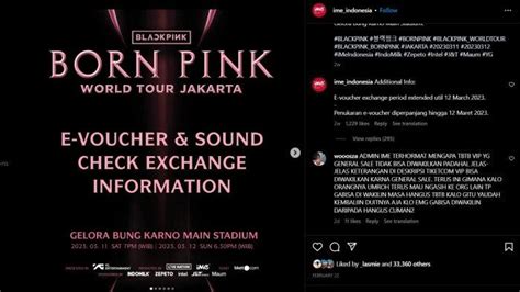 Kapan Batas Waktu Penukaran Tiket Konser Blackpink Bisa Diwakilkan