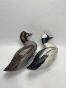 Pair Jim Pierce Signed Duck Decoys Dixon S Auction At Crumpton