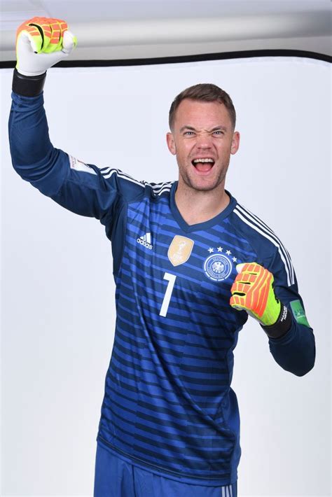 Moscow Russia June 13 Manuel Neuer Of Germany Pose For A Photo