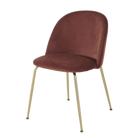 A Brown Chair With Metal Legs On A White Background