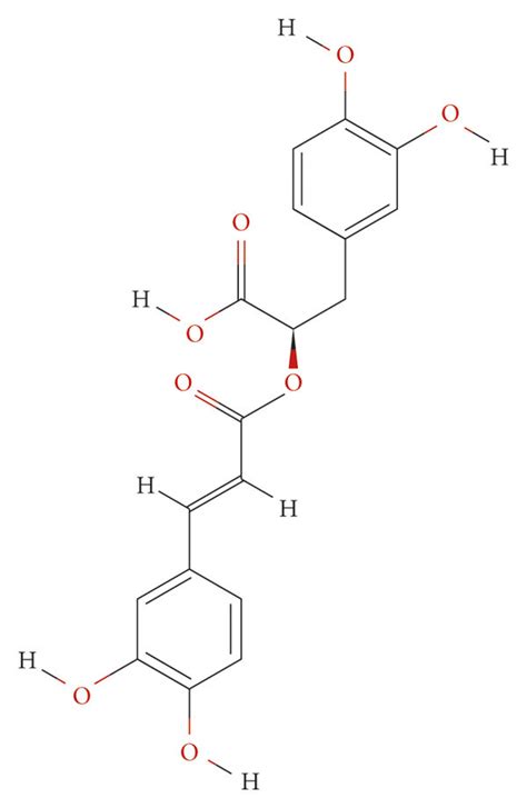 A Molecular Structural Formula Of Rosmarinic Acid PubChem CID