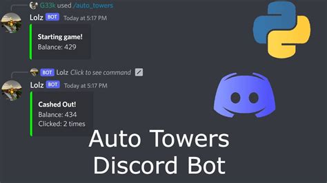 How To Make A Bloxflip Auto Towers Discord Py Youtube