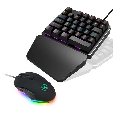 Gaming Keyboard And Mouse Combo Set With Rainbow Color Backlit 35