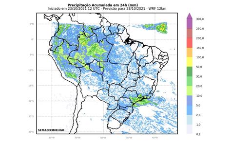 Frente Fria Pode Gerar Pancadas De Chuva E Diminuir Temperaturas Em